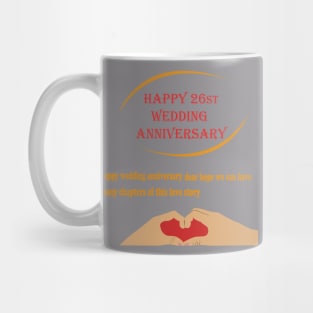 happy 26st wedding anniversary Mug